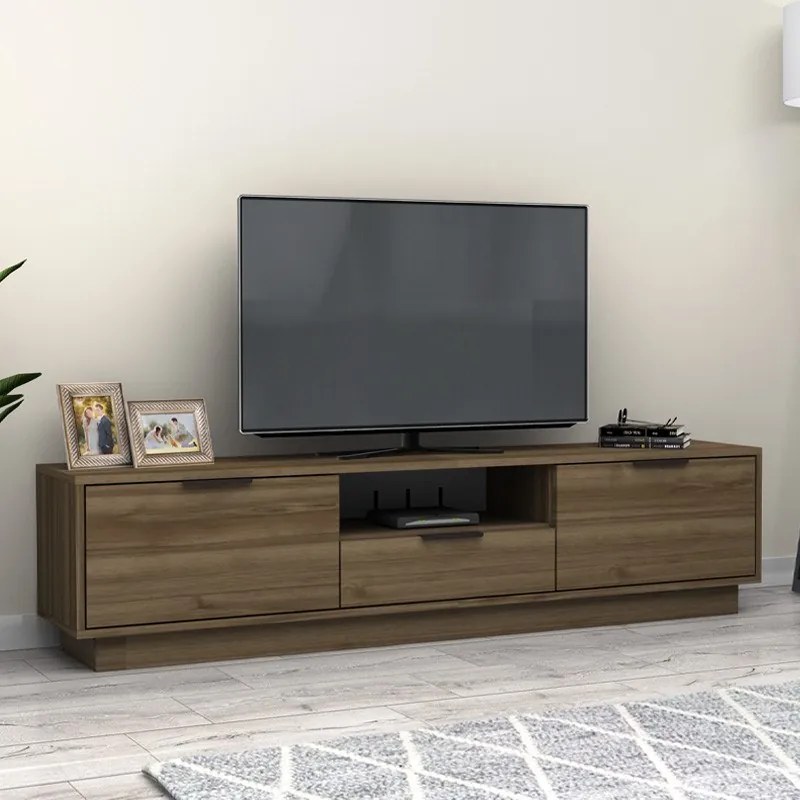 Megapap Έπιπλο Τηλεόρασης Mensa Καρυδί 180x35x43cm.