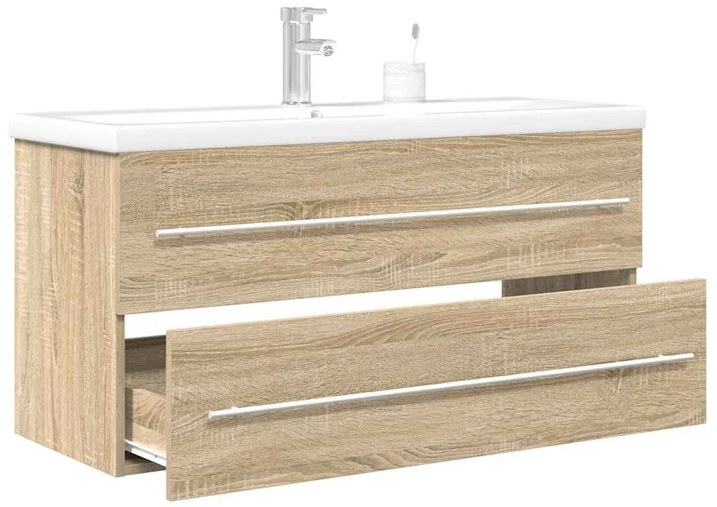 vidaXL Σετ Επίπλων Μπάνιου 2 Τεμαχίων Sonoma Δρυς Επεξεργασμένο Ξύλο