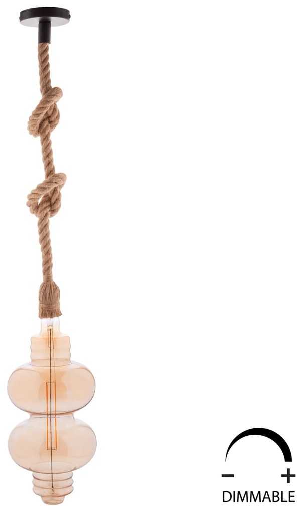 ΛΑΜΠΤΗΡΑΣ LED FILAMENT 8W E27 3000K GOLD COLOR DIMMABLE HM4053.02