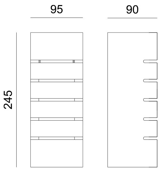 ΓΥΨΙΝΟ ΕΠΙΤΟΙΧΟ ΦΩΤΙΣΤΙΚΟ 1XE14 PINTO 9,5x9x24,5CM - G85041W