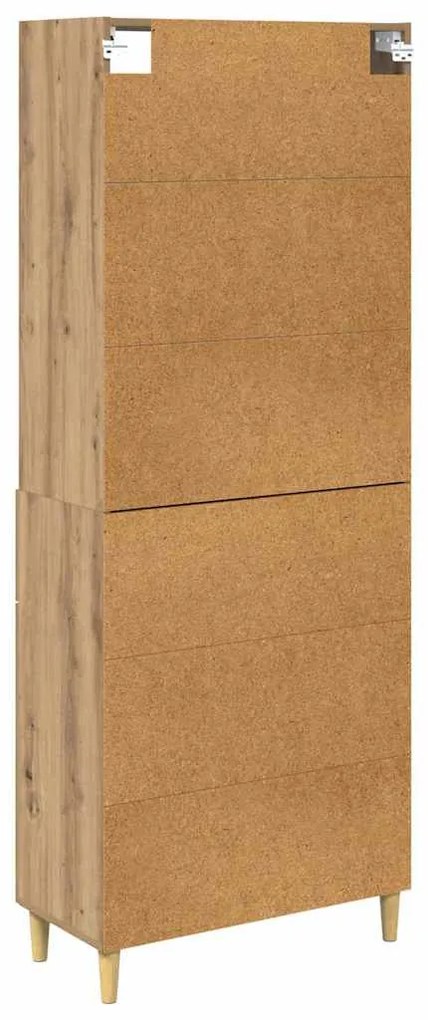 vidaXL Highboard Artisan Oak 69,5 x 32,5 x 180 εκ Επεξεργασμένο ξύλο