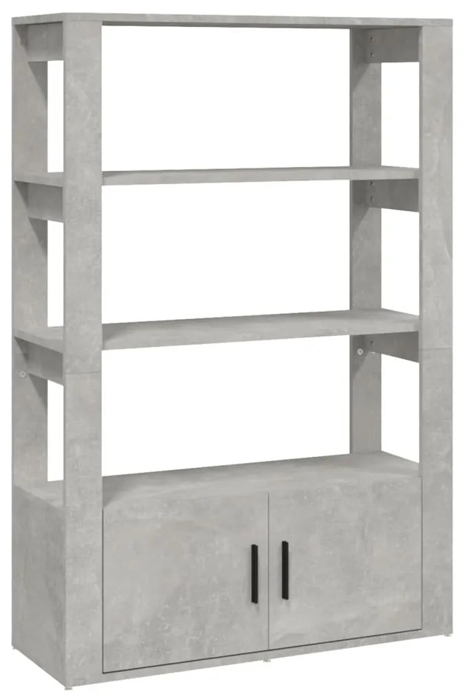 vidaXL Ντουλάπι Γκρι Σκυροδέματος 80x30x119,5 εκ. Επεξεργασμένο Ξύλο