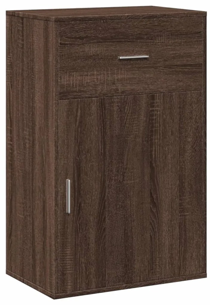 Ραφιέρα με Ντουλάπια Καφέ Δρυς 56,5x39x90εκ. Επεξεργασμένο Ξύλο 840715