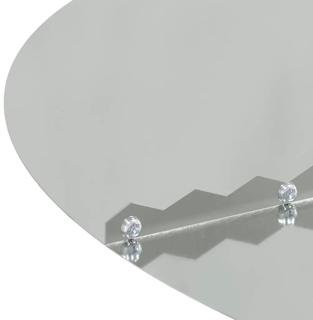 vidaXL Φλατ Δαχτυλίδια Δέντρων 5 pcs Ασημί Ø50 / 80 εκ.