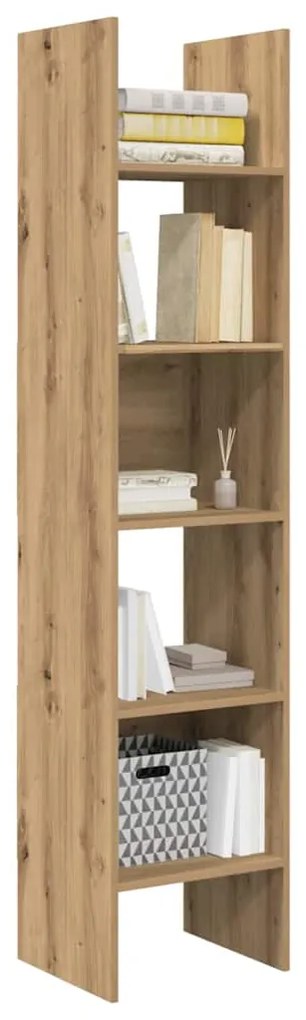 vidaXL Βιβλιοθήκη artisan δρυς 40 x 35 x 180 εκ. Επεξεργασμένο ξύλο
