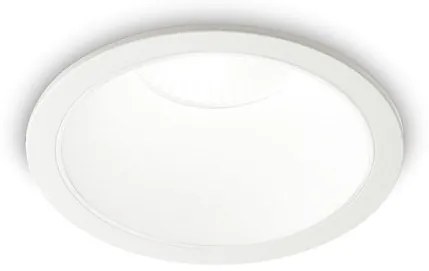Χωνευτό Σποτ Φωτιστικό Οροφής LED 20W Λευκό 2700K Φ12cm IP40 Trim Game 341408 Ideal Lux 341408