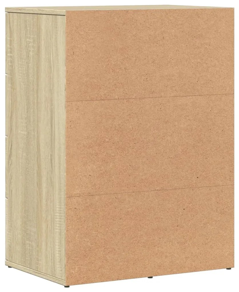 vidaXL Βοηθητικό Ντουλάπι 2τεμ. Sonoma Δρυς 59x39x80 εκ. Επεξεργ. Ξύλο