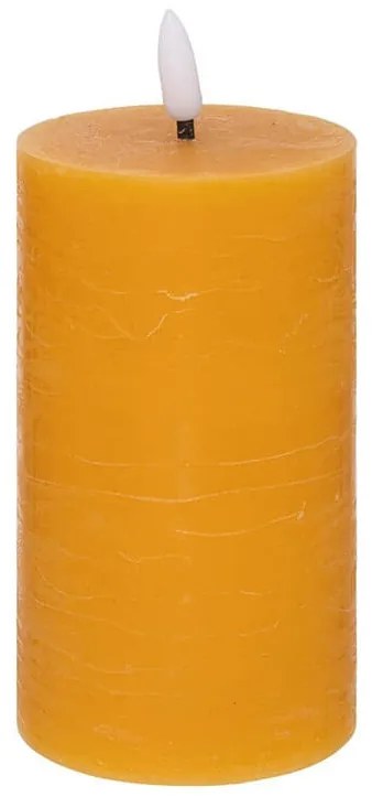 Διακοσμητικό Κερί LED Molia Atmosphera με διαστάσεις 7x7x15cm - Yellow