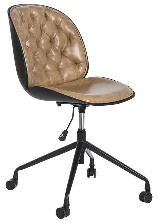 Καρέκλα Γραφείου DKD Home Decor Ανοιχτό καφέ πολυπροπυλένιο 47,5 x 57,5 x 83 cm