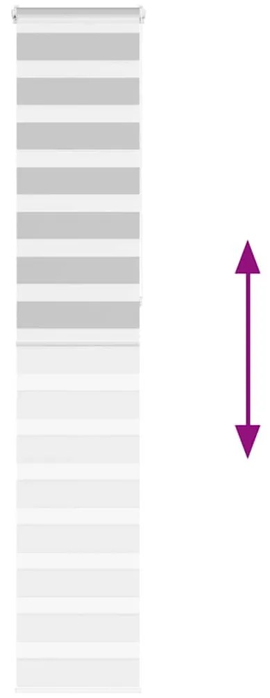 vidaXL Ζέβρα τυφλή Ανοιχτό Γκρι Πλάτος υφάσματος 40,9 εκ. Πολυεστέρας