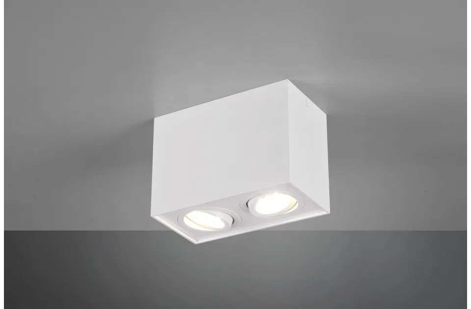 Πλαφονιέρα Φωτιστικό Οροφής 2xGU10 35W IP20 Biscuit 613000231 Trio Lighting-613000231-Λευκό 613000231