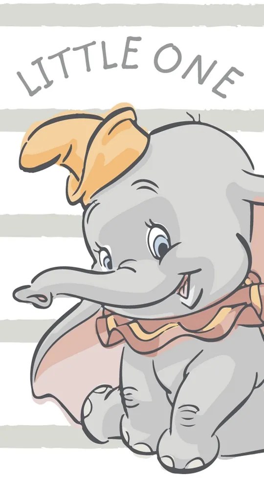 DISNEY DIMcol ΠΕΤΣΕΤΑ ΘΑΛΑΣΣΗΣ ΒΕΛΟΥΤΕ ΠΑΙΔ Cotton 100% 70X140 Dumbo 14 Digital Print 2123713516301499
