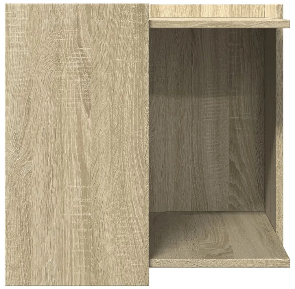 Τουαλέτα Γάτας Περίφραξη Sonoma Δρυς 53x53x51εκ Επεξεργασμ Ξύλο - Καφέ