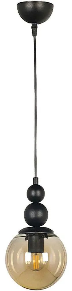 Φωτιστικό Οροφής Latona 0189390 15x15x70cm 1xE27 60W Black Megapap Metal