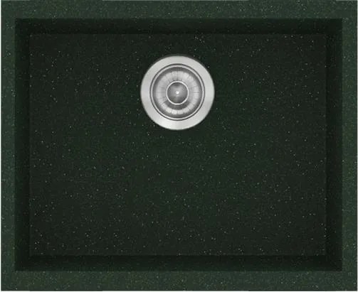 Νεροχύτης Κουζίνας Sanitec Classic 341 Ένθετος 50x40 εκ. - Granite Green