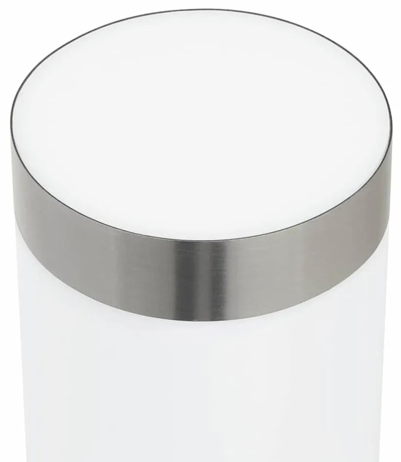 vidaXL Φωτιστικό Τοίχου Για Εξωτερικούς Χώρους Ασημί 15 x 7,5 x 33 εκ