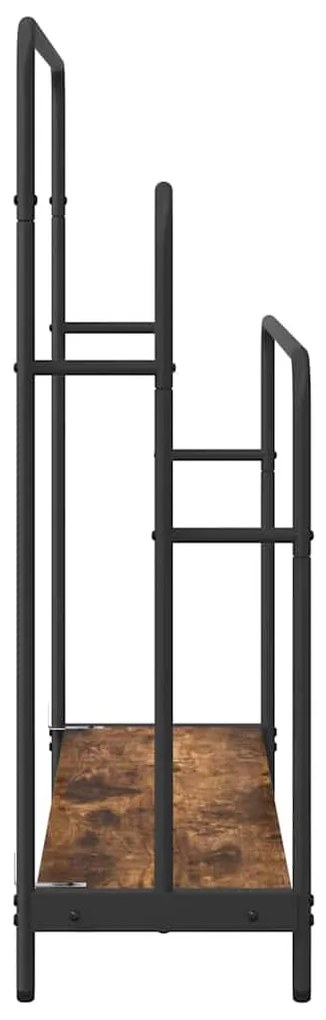vidaXL Ράφι Ρούχων με ράφι Καπνιστό Δρύς 90 x 30 x 100,5 εκ.