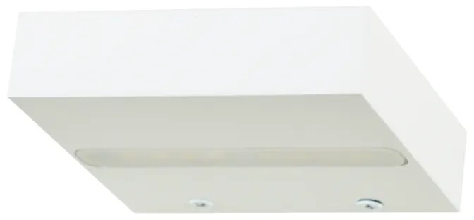 ACA L36310100U  Απλίκα Τετράγωνη 10*10 Uspide Shelf 4watt Led 3000K Μέταλλο Λευκό  Ματ