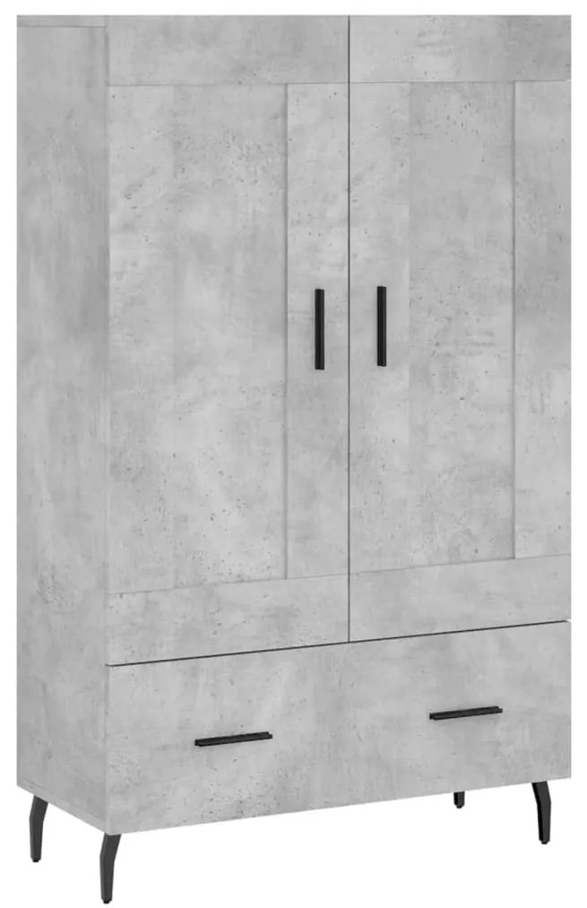 vidaXL Ντουλάπα Γκρι Σκυροδέματος 69,5 x 31 x 115 εκ. Επεξεργ. Ξύλο