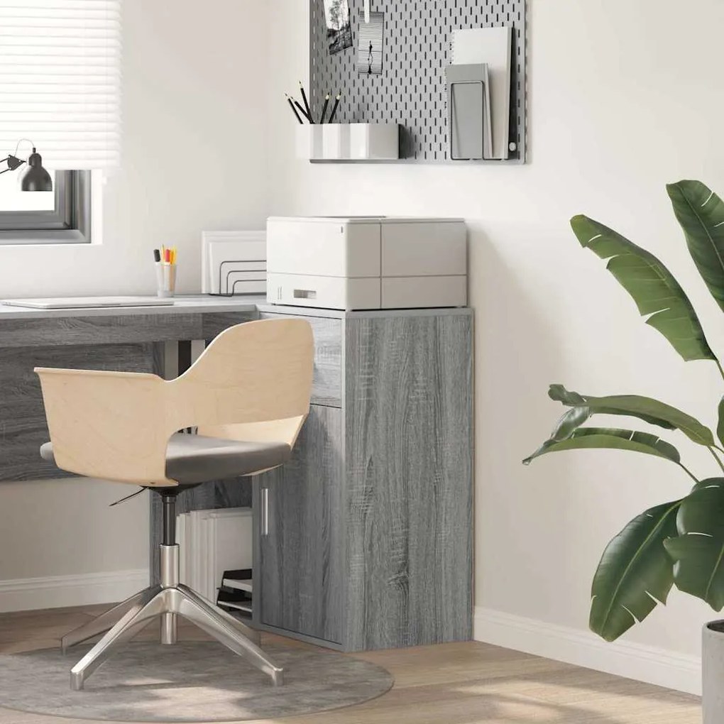 vidaXL Πλαϊνό γραφείο Γκρι sonoma 38 x 34,5 x 75 εκ Επεξεργασμένο ξύλο