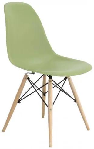 ART Wood καρέκλα Ξύλο/PP Πράσινο 46x52x82cm ΕΜ123,4W