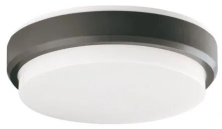 Πλαφονιέρα φωτιστικό LED Leros Plus πλαστικό γκρι Viokef 4171701 Ανθρακί