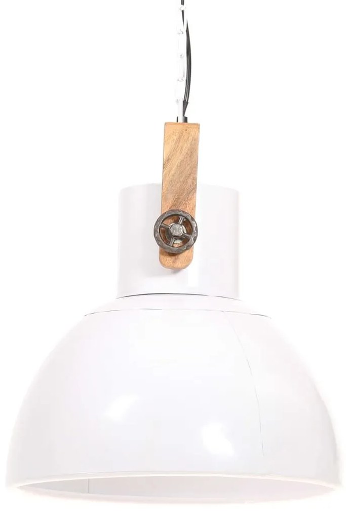 Φωτιστικό Κρεμαστό Industrial Στρογγυλό 25 W Λευκό 40 εκ. Ε27 - Λευκό