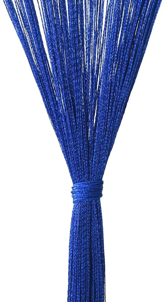 vidaXL Κουρτίνες με Κρόσσια 2 τεμ. Μπλε 140 x 250 εκ.