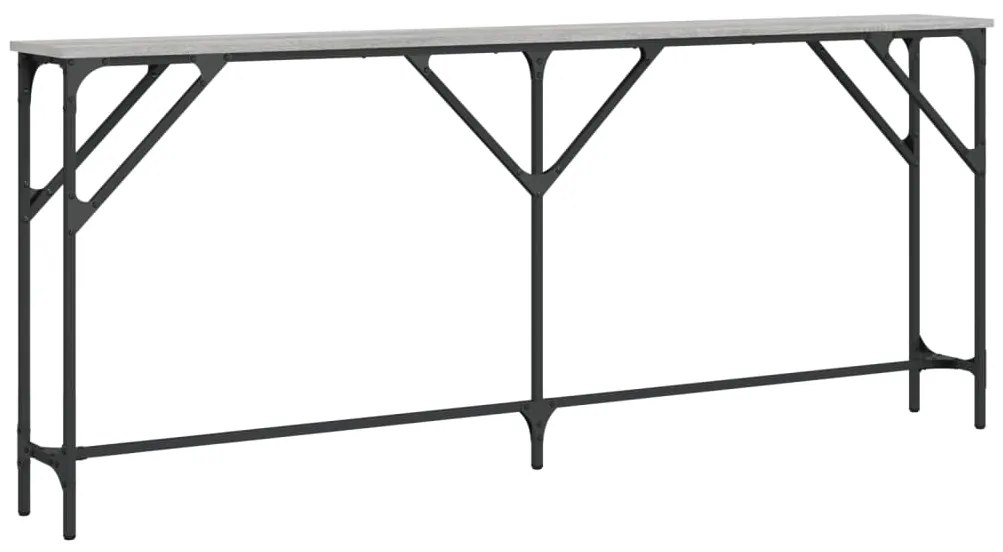 vidaXL Τραπέζι Κονσόλα Γκρι Sonoma 180x23x75 εκ. Επεξεργασμένο Ξύλο