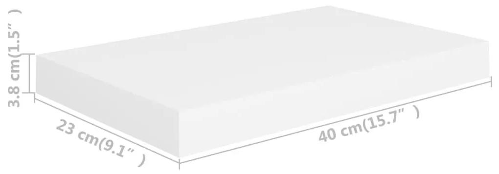 Ράφι Τοίχου Άσπρο 40x23x3,8 εκ. MDF - Λευκό