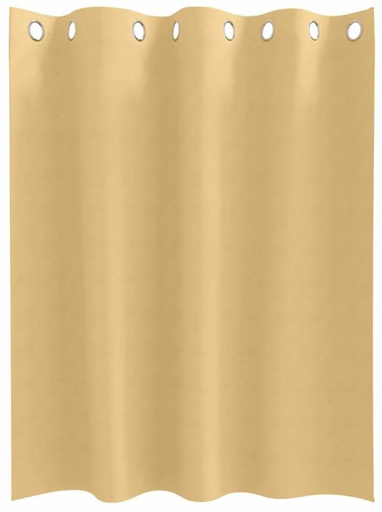 vidaXL Κουρτίνες με κουρτίνες 2 pcs Μπεζ 140x140cm Πολυεστέρας