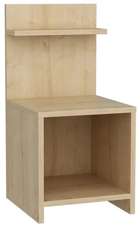 Κομοδίνο Ulman Megapap χρώμα sapphire oak 35x37x72εκ.
