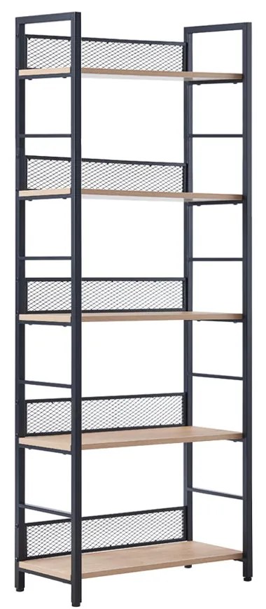 Liberta NEST ΒΙΒΛΙΟΘΗΚΗ ΦΥΣΙΚΟ ΜΑΥΡΟ 60x28xH154cm 60x28xH154cm 28-0314