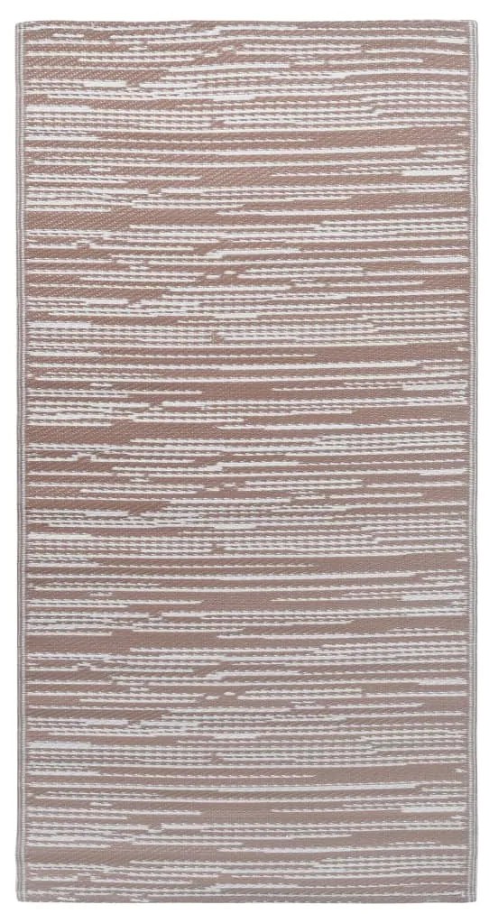 vidaXL Χαλί εξωτερικού χώρου ARAKIL καφέ 80x150 cm PP