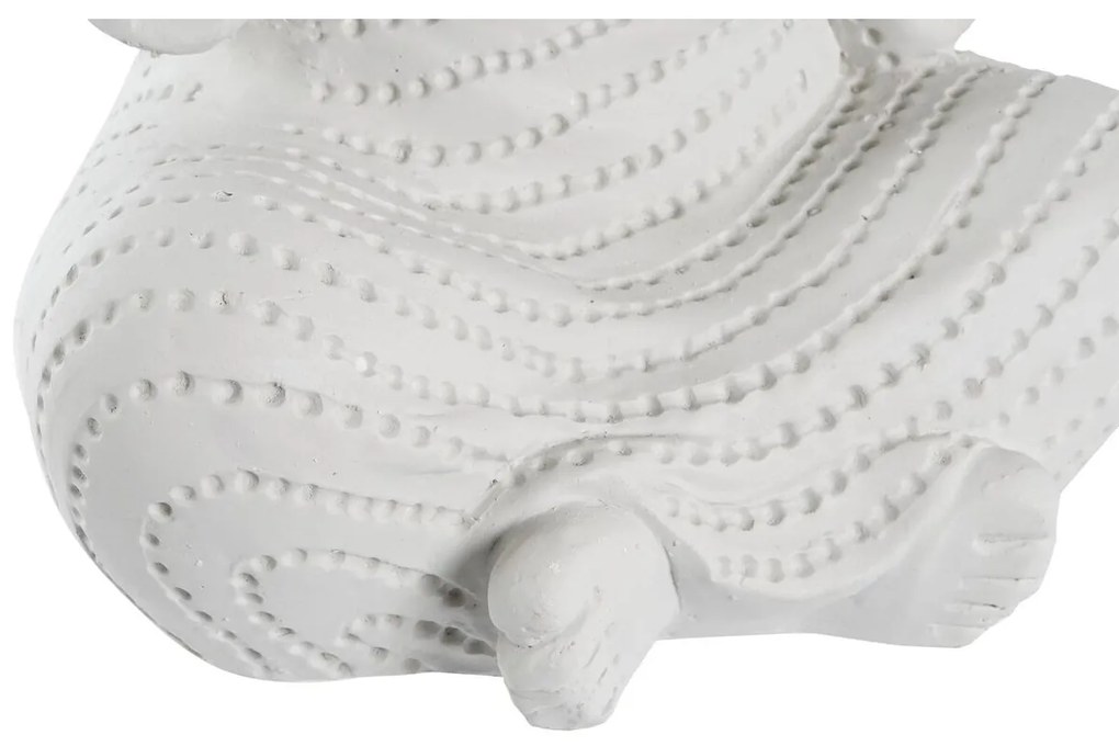 Διακοσμητική Φιγούρα DKD Home Decor 25,5 x 19 x 39 cm Λευκό Μοναχός Ανατολικó (x2)