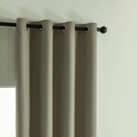 Beauty Home Κουρτίνα Full Blackout σκίασης με 8 κρίκους Soft Art 8391 Light Beige-C3 140x270 Μπεζ