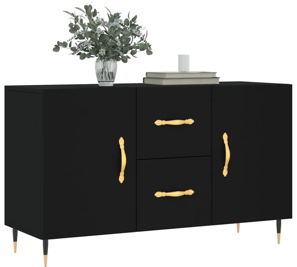 vidaXL Ντουλάπι Μαύρο 100x36x60 εκ. από Επεξεργασμένο Ξύλο
