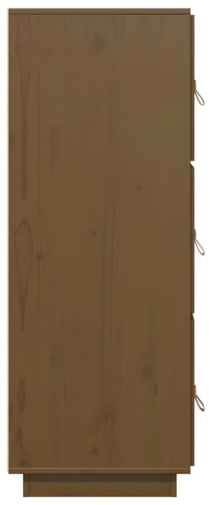 vidaXL Ντουλάπι Ψηλό Καφέ Μέλι 34x40x108,5 εκ. από Μασίφ Ξύλο Πεύκου