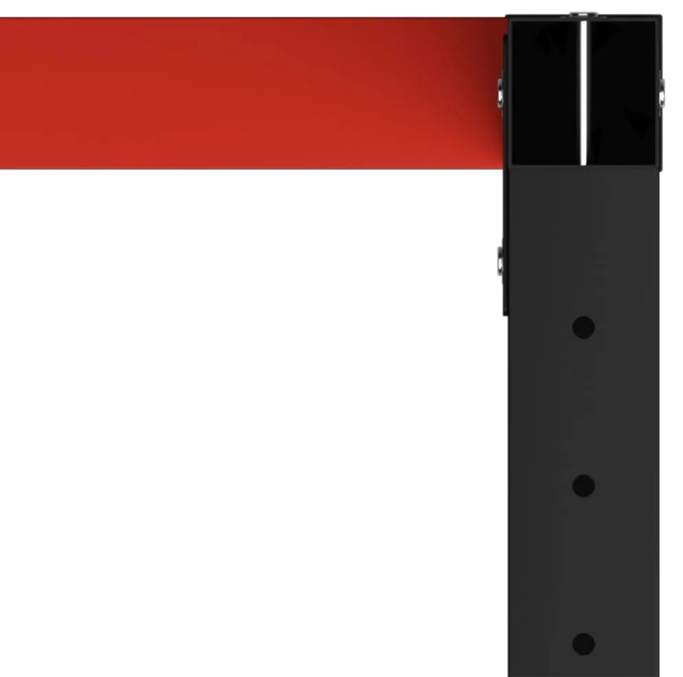 vidaXL Σκελετός Πάγκου Εργασίας Μαύρο/Κόκκινο 150x57x79 εκ. Μεταλλικός