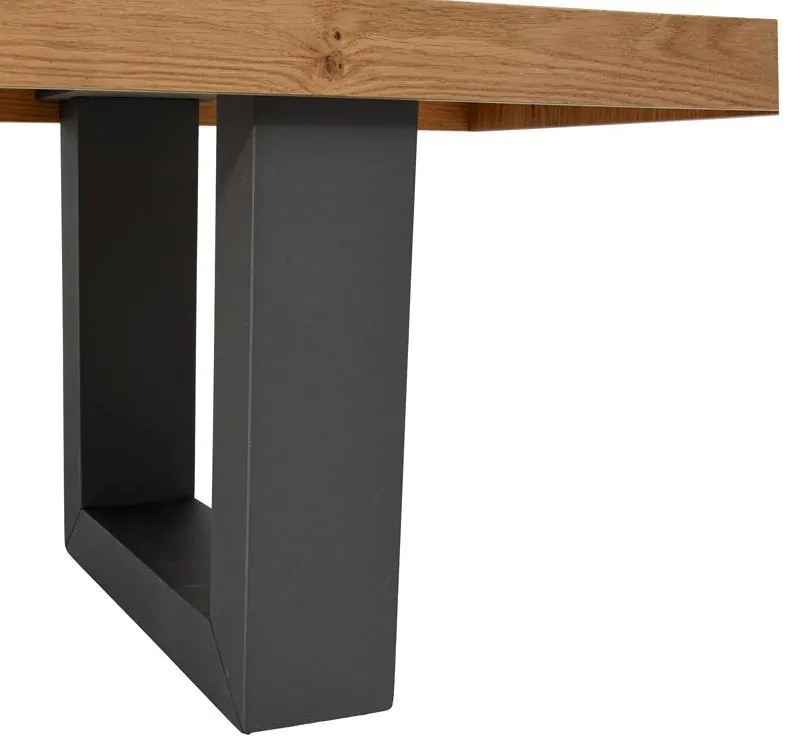Παγκάκι Malibu Fylliana με Καπλαμά Δρυός Ρουστίκ 160x40x45,5εκ. 160x40x45.5 εκ.