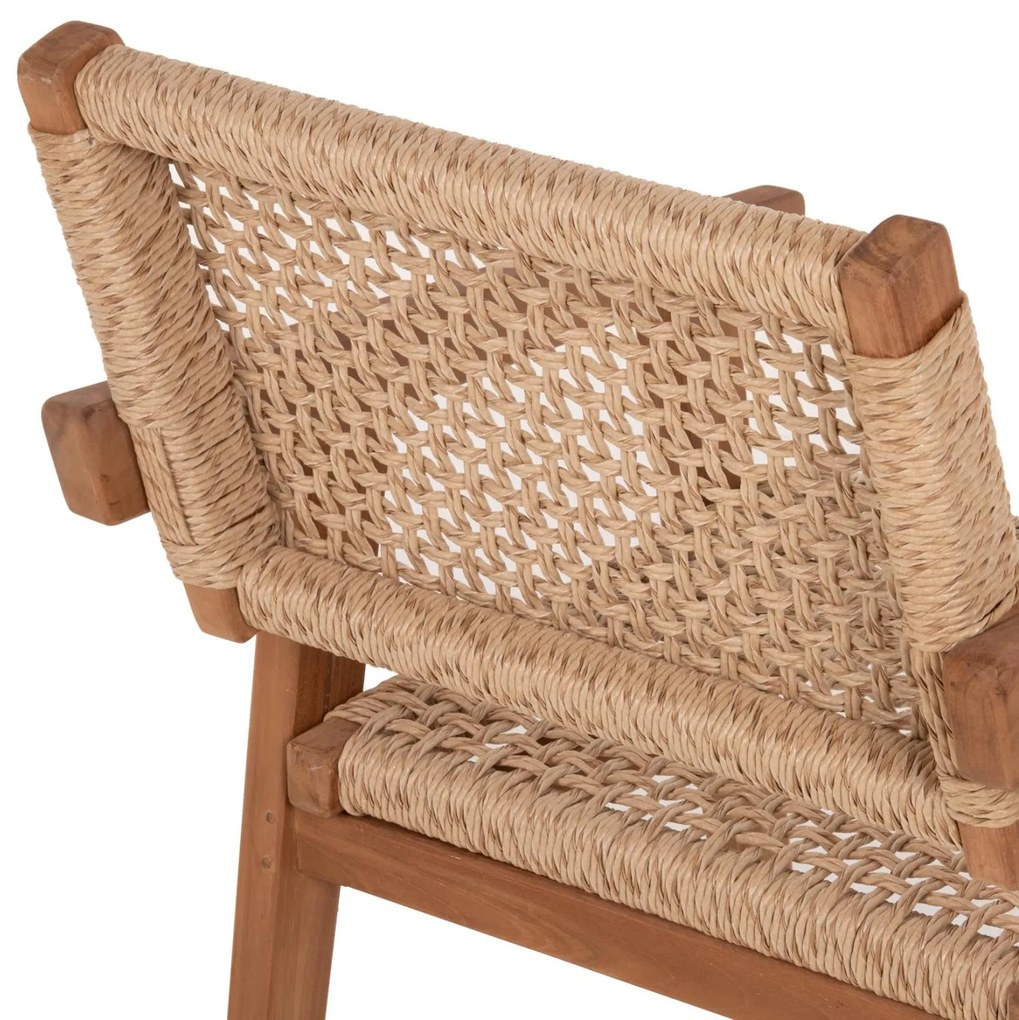 Καρέκλα-Πολυθρόνα C9403.01 Μασίφ Ξύλο Teak Φυσικό 54x60x85Y ΕΚ. 54x60x85 εκ.