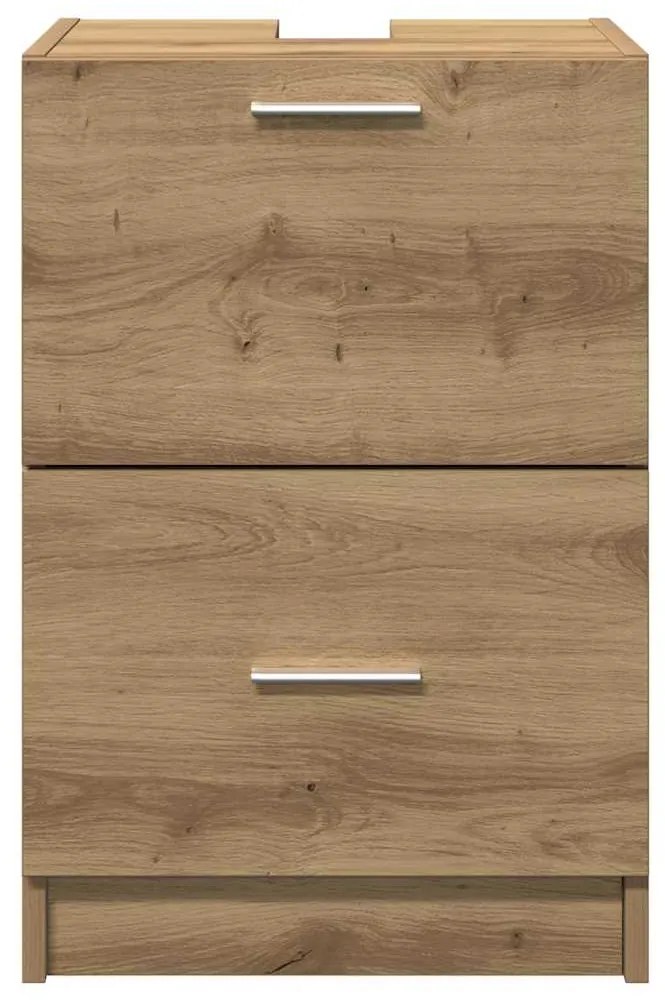 vidaXL Ντουλάπι Νεροχύτη με συρτάρι Artisan Oak 40 x 37 x 59 cm