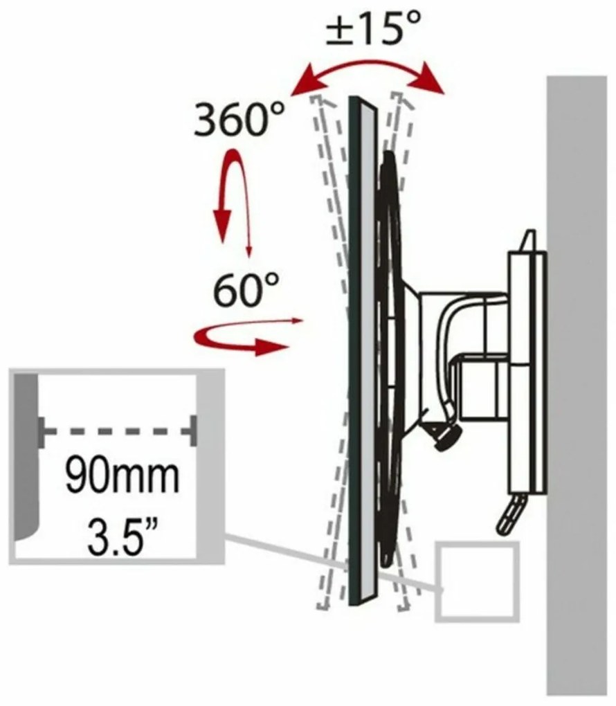 Βάση Τηλεόρασης Haeger WB-T37.021A 17&quot; - 37&quot;