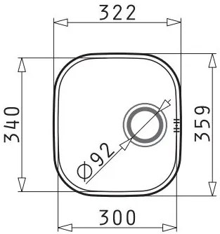 Νεροχύτης Pyramis IRIS 1B-30X34