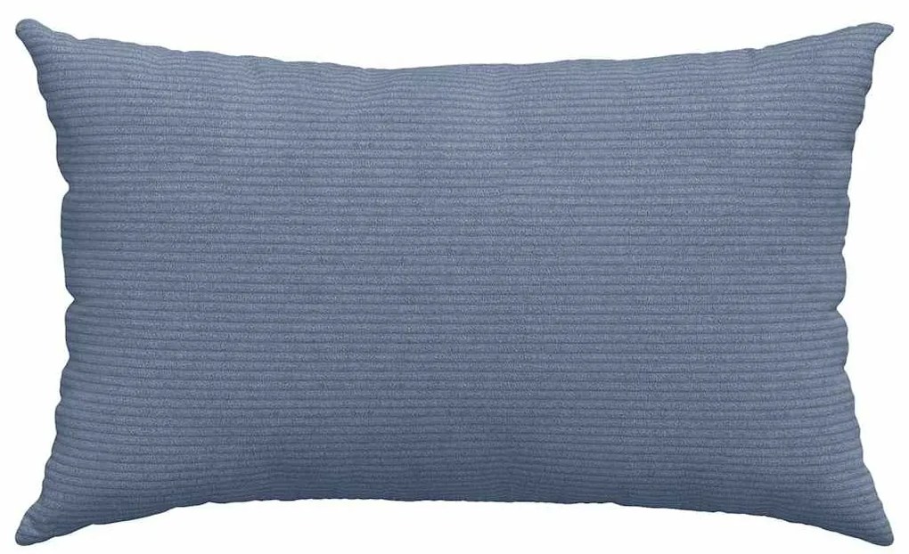 vidaXL Μαξιλάρι Καναπέ 2 pcs Μπλε 50 x 30 cm Υφασμάτινο Κορντουρά