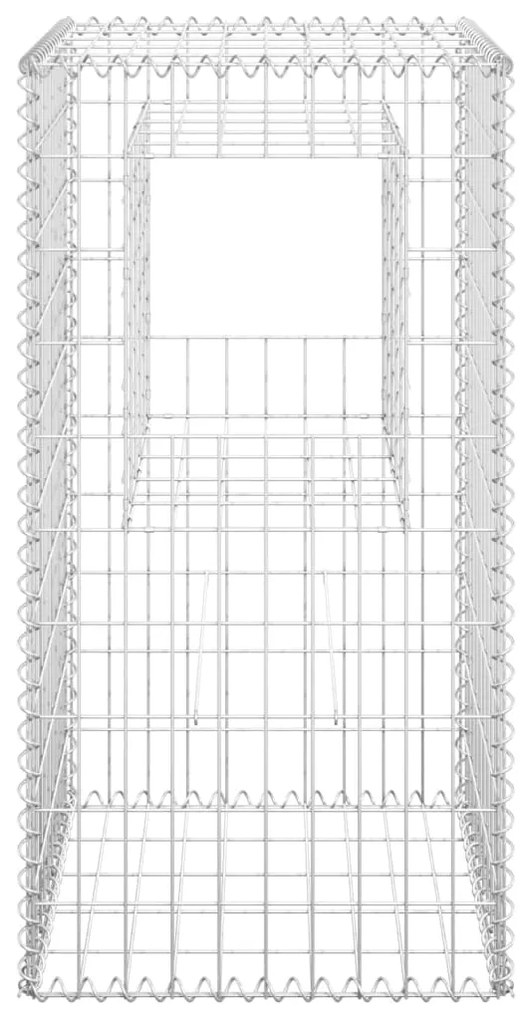 vidaXL Συρματοκιβώτια Στύλοι 2 τεμ. 50 x 50 x 100 εκ. Σιδερένιοι
