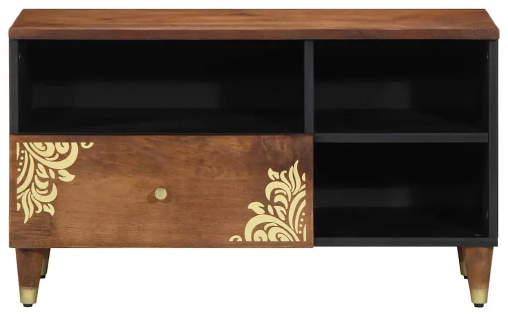vidaXL Ντουλάπα Τηλεόρασης Καφέ 80 x 33.5 x 46 εκ. Μασίφ ξύλο μάνγκο