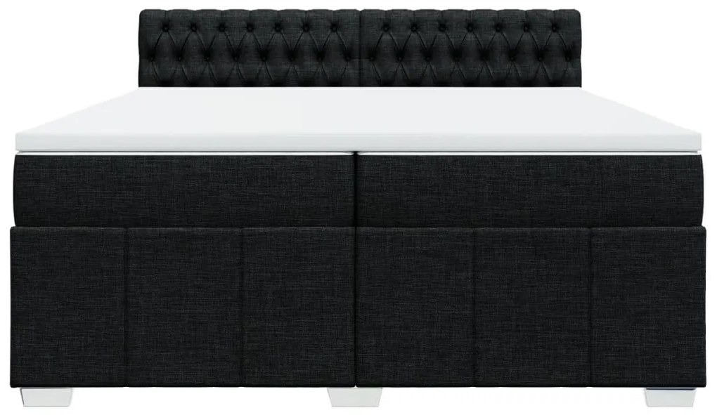 ΚΡΕΒΑΤΙ BOXSPRING ΜΕ ΣΤΡΩΜΑ ΜΑΥΡΟ 200X200 ΕΚ. ΥΦΑΣΜΑΤΙΝΟ 3289484