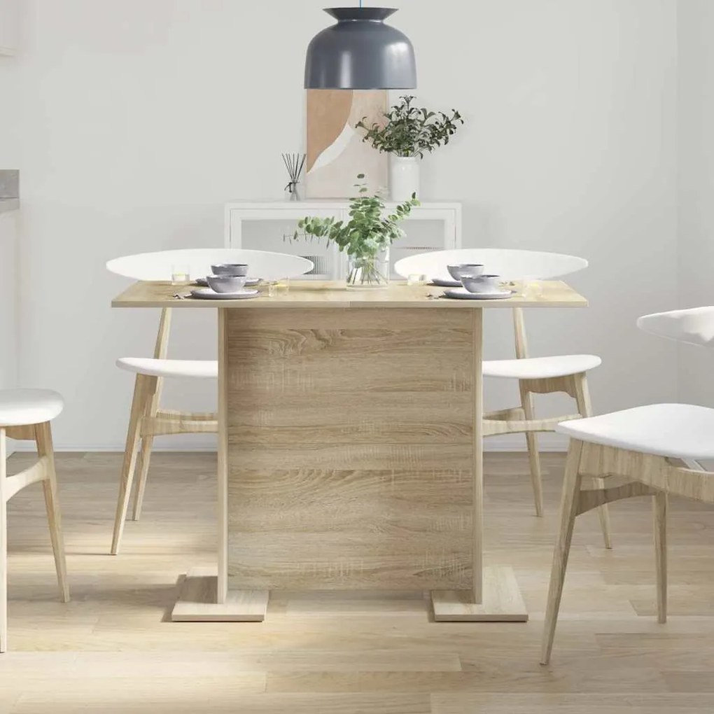 vidaXL Τραπεζαρία Sonoma Δρυς 110 x 60 x 75 cm Επεξεργασμένο ξύλο