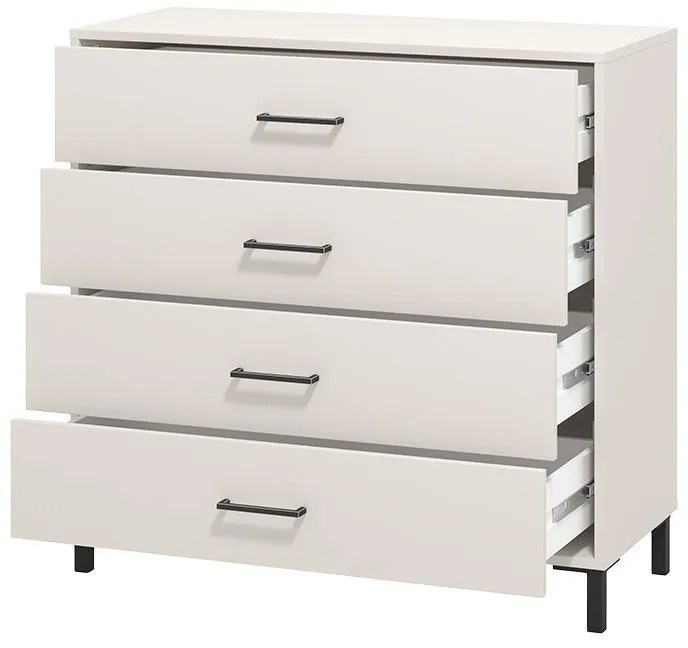Κομότα - Συρταριέρα Vienne  4F Cashmere 93x40x90 εκ. 93x40x90 εκ.